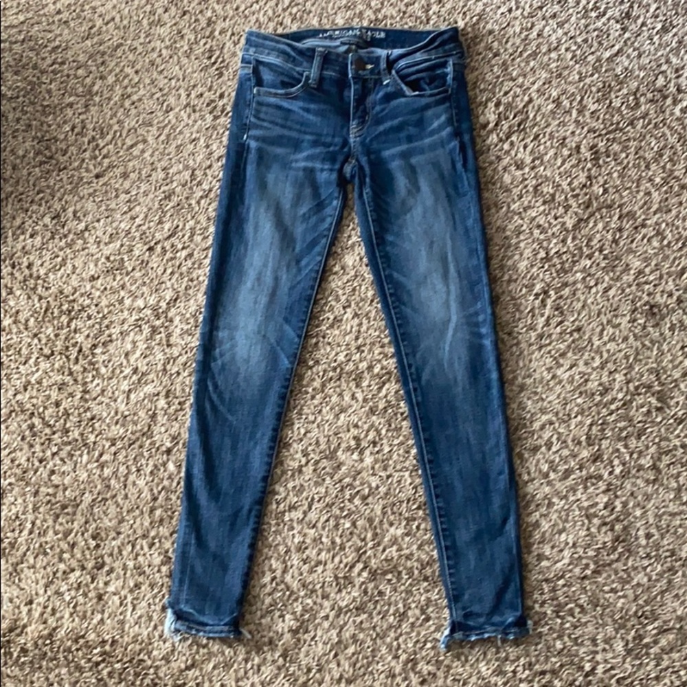 American Eagle Outfitters blue jeans